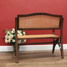 Load image into Gallery viewer, x SOLD Vintage Beech and Cane Bentwood Armchair, Hall Seat, Hall Bench Arm Chair B10986