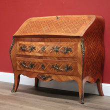 Load image into Gallery viewer, x SOLD Antique French Good Quality Louis XVI style Fall Front Writing Bureau Desk with Chest of Drawers B10725