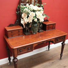 Load image into Gallery viewer, x SOLD Antique Dressing Table, Heal and Son Mirror Back Dressing Table, Trinket Drawers B11066