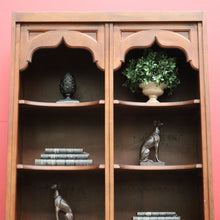 Load image into Gallery viewer, x SOLD Vintage Drexel, Van Treight Bookcase Cabinet, Gothic Style Display Cupboard. B10289