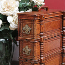 Load image into Gallery viewer, x SOLDAntique Singer Sewing Machine Chest of drawers, Stackable 3 Drawer Chest, Handle B11222
