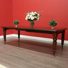 Load image into Gallery viewer, x SOLD Antique Extension Dining Table, English Mahogany 2 Leaf Extension Dining Table. B10407