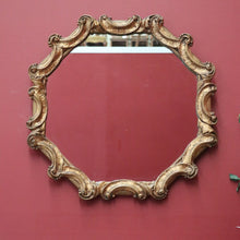 Load image into Gallery viewer, Vintage Gilt Frame Mirror, Gilt Gold Octagonal 'C' Scroll Mirror, Wall Mirror B10997