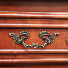 Load image into Gallery viewer, x SOLD Vintage French Chest of Drawers, 3 Drawer Parquetry Top French Cherrywood Chest. B10416