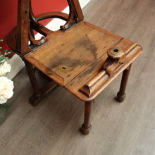 Load image into Gallery viewer, x SOLD Antique French Hotel Shoe Shine Chair, Barbers Chair, Orchestra Music Chair. B9948