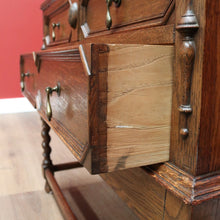 Load image into Gallery viewer, x SOLD Antique Oak Writing Bureau Chest of Drawer Bureau Desk Secretaire B10684