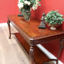 Load image into Gallery viewer, x SOLD Antique French Walnut Hall Table, Sofa Table, Foyer Entry Table, Tier to Base B10647