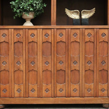 Load image into Gallery viewer, x SOLD Vintage Drexel, Van Treight Bookcase Cabinet, Gothic Style Display Cupboard. B10289