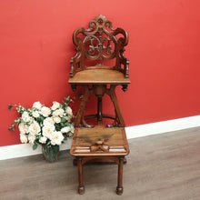 Load image into Gallery viewer, x SOLD Antique French Hotel Shoe Shine Chair, Barbers Chair, Orchestra Music Chair. B9948