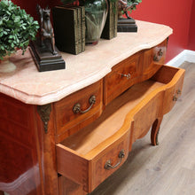 Load image into Gallery viewer, x SOLD Antique French Chest of Drawers with Marble Top, Hall Cabinet Cupboard Sideboard B10570