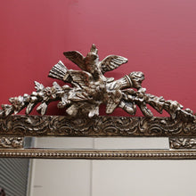 Load image into Gallery viewer, Antique French Wall Mirror, Gilt Timber and Gesso Frame.  Bird, Torch, Quiver B11179
