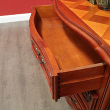 Load image into Gallery viewer, x SOLD Vintage French Chest of Drawers, 3 Drawer Parquetry Top French Cherrywood Chest. B10416