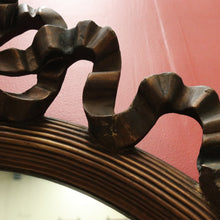 Load image into Gallery viewer, x SOLD Antique French Mirror, Oval hall Bedroom Mirror with Ribbon Bows to the Top B10657