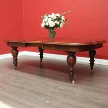 Load image into Gallery viewer, x SOLD Antique Australian Cedar 2 Leaf Extension Table Australian Cedar Kitchen Table. B10276