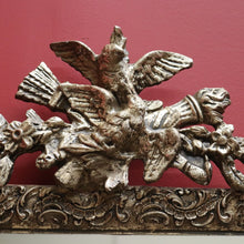 Load image into Gallery viewer, x SOLD Antique French Wall Mirror, Gilt Timber and Gesso Frame. Bird, Torch, Quiver B11179