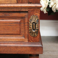 Load image into Gallery viewer, x SOLD Antique French Oak & Mirror Door Wardrobe Armoire with Bevelled Mirrors, Gilt Brass mounts with drawers. B10531