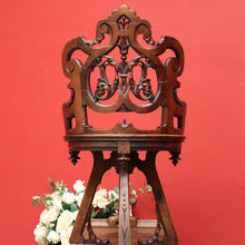Load image into Gallery viewer, x SOLD Antique French Hotel Shoe Shine Chair, Barbers Chair, Orchestra Music Chair. B9948