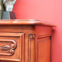 Load image into Gallery viewer, x SOLD Vintage French Chest of Drawers, 3 Drawer Parquetry Top French Cherrywood Chest. B10416