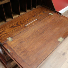 Load image into Gallery viewer, x SOLD Antique Oak Writing Bureau Chest of Drawer Bureau Desk Secretaire B10684
