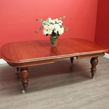 Load image into Gallery viewer, x SOLD Antique Australian Cedar 2 Leaf Extension Table Australian Cedar Kitchen Table. B10276