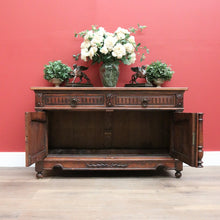 Load image into Gallery viewer, x SOLD Antique French Oak Sideboard, 2 Drawer Sideboard TV Cabinet Unit Hall Cupboard B10541