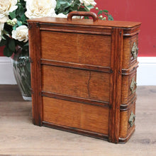 Load image into Gallery viewer, x SOLDAntique Singer Sewing Machine Chest of drawers, Stackable 3 Drawer Chest, Handle B11222