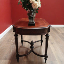 Load image into Gallery viewer, x SOLD Antique French Rosewood Sofa Table, Centre Table, Cross Stretcher Office Desk B11074