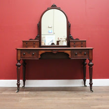 Load image into Gallery viewer, x SOLD Antique Dressing Table, Heal and Son Mirror Back Dressing Table, Trinket Drawers B11066