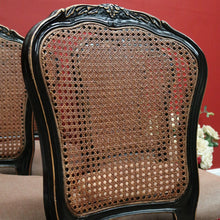 Load image into Gallery viewer, x SOLD Set of Six Antique French Chinoiseries Inspired Dining Kitchen Chairs, Cane Backs B11253