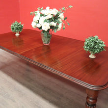 Load image into Gallery viewer, x SOLD Antique Extension Dining Table, English Mahogany 2 Leaf Extension Dining Table. B10407