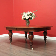 Load image into Gallery viewer, x SOLD Antique Australian Cedar 2 Leaf Extension Table Australian Cedar Kitchen Table. B10276