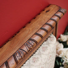 Load image into Gallery viewer, x SOLD Pair of Chairs, Church Hall Chairs, Antique French Walnut and Fabric Chairs. B10372