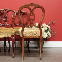 Load image into Gallery viewer, x SOLD Antique Dining Chairs, Set of 4 Antique Kitchen Chairs, English Mahogany Chairs B10311