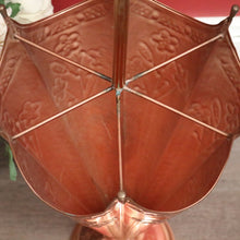 Load image into Gallery viewer, x SOLD Antique French 1960's Umbrella Holder, Copper Brass for Walking Stick Umbrellas. B9980