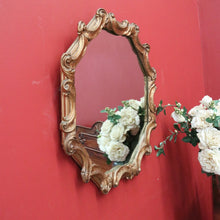 Load image into Gallery viewer, x SOLD Vintage Gilt Frame Mirror, Gilt Gold Octagonal 'C' Scroll Mirror, Wall Mirror B10997
