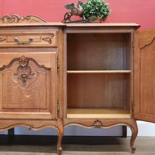 Load image into Gallery viewer, x SOLD Antique French Sideboard French Oak Breakfront 4 Door Sideboard Cabinet Cupboard B10946