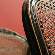 Load image into Gallery viewer, x SOLD Set of Six Antique French Chinoiseries Inspired Dining Kitchen Chairs, Cane Backs B11253