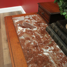 Load image into Gallery viewer, x SOLD Antique French Dressing Table, Walnut, Mirror and Marble Desk, Hall Table B11088