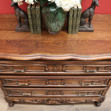 Load image into Gallery viewer, x SOLD Antique French Chest of Drawers, Oak 3 Drawer Hall Cabinet, Foyer Chest Drawers B10572