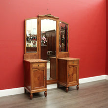 Load image into Gallery viewer, x SOLD Dressing Table, Antique French Oak and Bevelled Mirror Dressing Table Dresser B10469