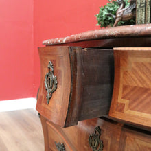 Load image into Gallery viewer, x SOLD Antique French Chest of Drawers, Antique Walnut, Brass, Marble Chest of Drawers B10781