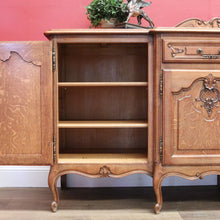 Load image into Gallery viewer, x SOLD Antique French Sideboard French Oak Breakfront 4 Door Sideboard Cabinet Cupboard B10946