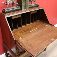 Load image into Gallery viewer, x SOLD Antique Oak Writing Bureau Chest of Drawer Bureau Desk Secretaire B10684