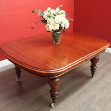 Load image into Gallery viewer, x SOLD Antique Australian Cedar 2 Leaf Extension Table Australian Cedar Kitchen Table. B10276