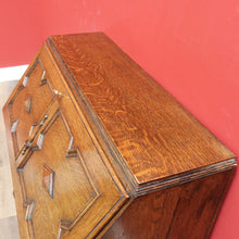 Load image into Gallery viewer, x SOLD Antique Oak Writing Bureau Chest of Drawer Bureau Desk Secretaire B10684