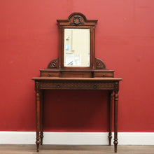 Load image into Gallery viewer, x SOLD Antique French Dressing Table, Walnut, Mirror and Marble Desk, Hall Table B11088