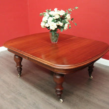 Load image into Gallery viewer, x SOLD Antique Australian Cedar 2 Leaf Extension Table Australian Cedar Kitchen Table. B10276