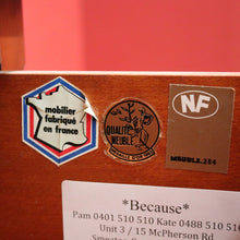 Load image into Gallery viewer, x SOLD Vintage French Chest of Drawers, 3 Drawer Parquetry Top French Cherrywood Chest. B10416