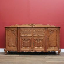 Load image into Gallery viewer, x SOLD Antique French Oak Sideboard, 4 Drawer 4 Door Sideboard Buffet Cabinet Servery B10871