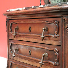 Load image into Gallery viewer, x SOLD Antique French Chest of Drawers, Lamp Table, Hall Cabinet, Marble Top Chest B10569